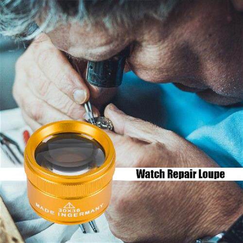 热销30X Magnifying Glass K9 Optical Lens Monocle Magnifier f