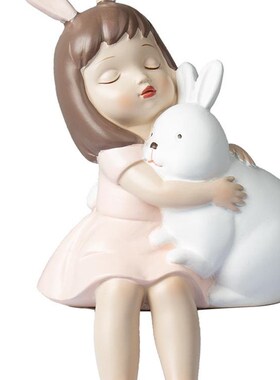 摆件装饰儿童品创意小家居女孩北欧可爱娃L娃礼物卡通女生房间房