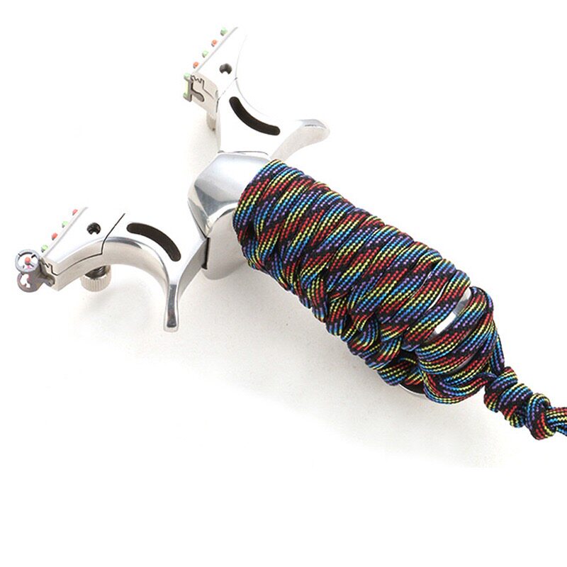 速发全钢追龙扁皮精准弹弓高精度不锈钢快压弹工架户外竞技高压专