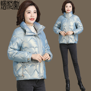 棉服女短款免洗2022新款韩版宽松面包服中年妈妈羽绒棉衣冬装外套