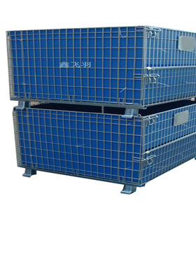 宁波工厂仓库12i00*1000*890摺叠式金属铁制  折式叠式物料仓储笼