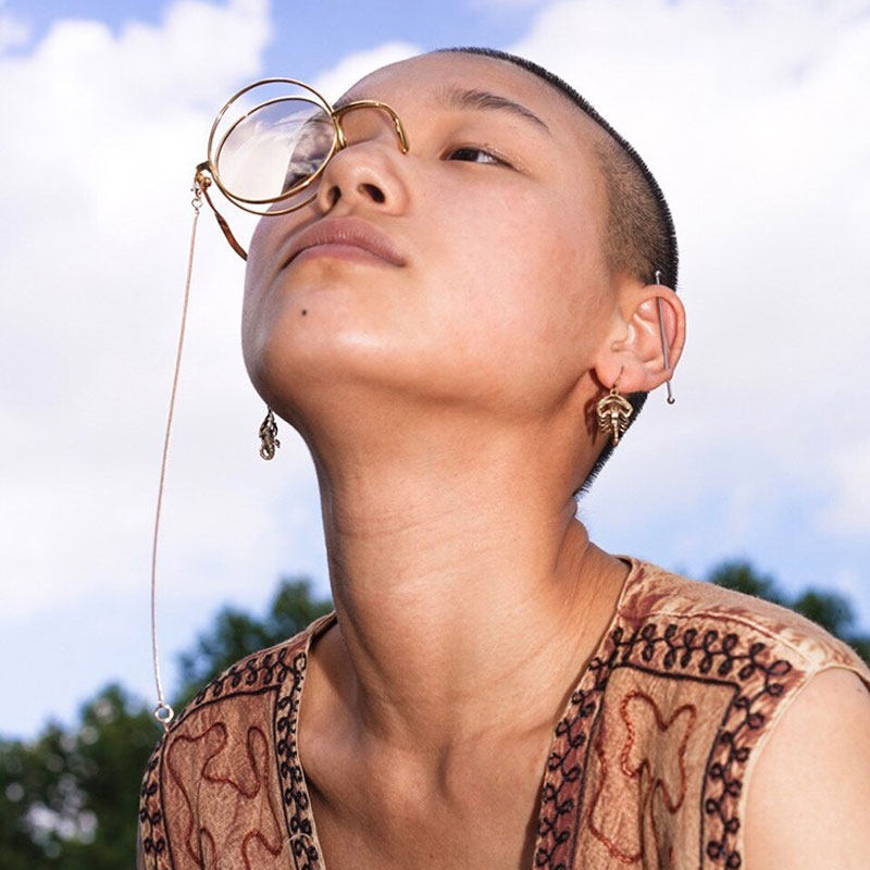 资本家单片眼镜阿蒙儿童英伦夹鼻单框单j只单边镜片单眼近视有度