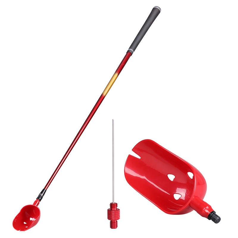 抛线打窝勺套装浮水碳素打窝杆野钓定点远投打窝神器不锈钢抛线