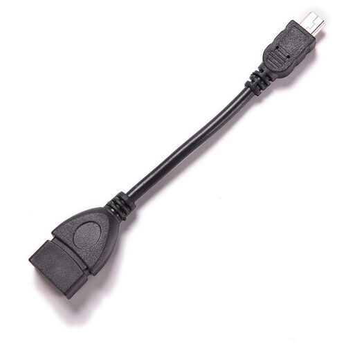 Mini 5p Male To USB 2.0 Type A Female Jack OTG Host Adapter
