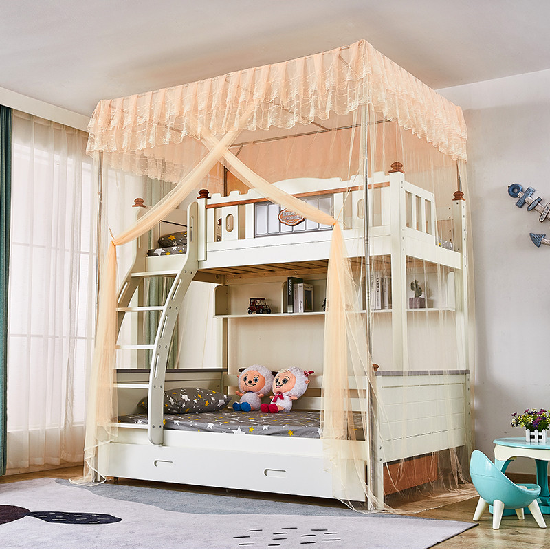 上下床蚊帐子母床双层床1.5m梯形家用一体高低床儿童上下铺1.2米,床上用品,蚊帐,淘宝优惠券,粉丝福利购,淘宝优惠卷