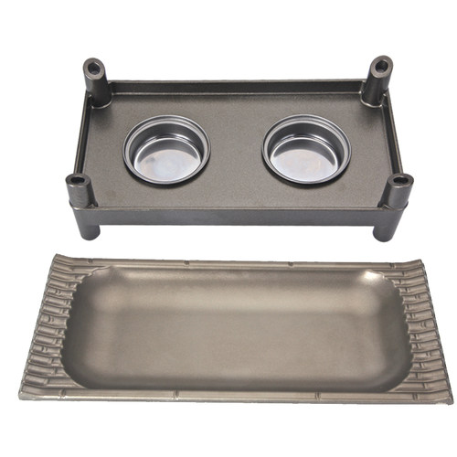 铝合金干锅锅仔长方形烤鱼炉酒精炉陶板烤肉保温炉烤盘铁板烧商用