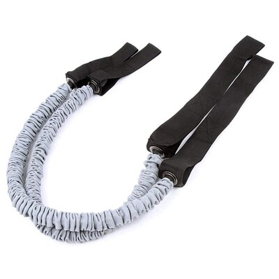 Double Wheels Ab Roller Stretch Trainer Resistance Band Exer