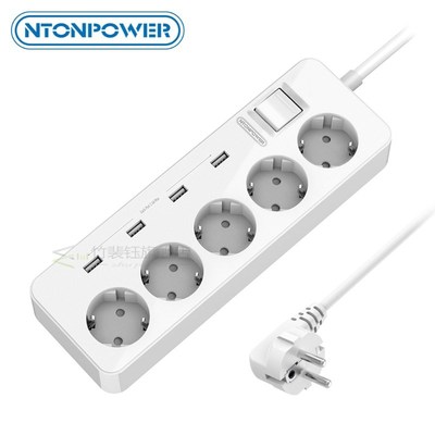 Extension Socket E  5 Ports 4 SB Power Strip for Home Office