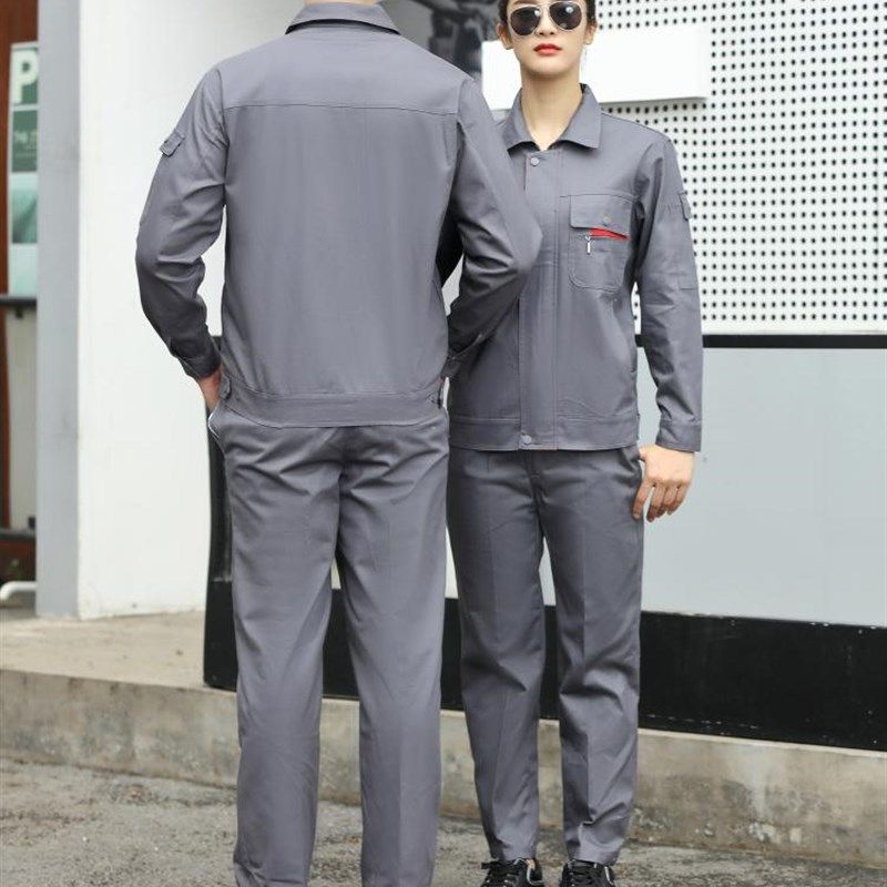 工装制服工作服男春秋套装劳保汽修理服车间工程服长袖印字印logo