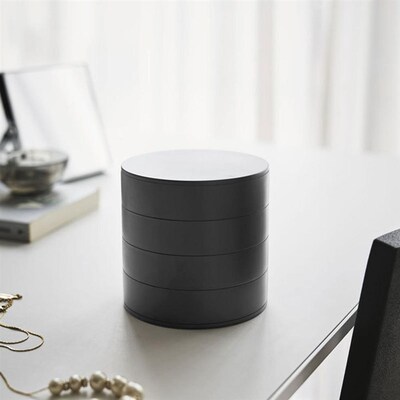 4-Tier Jewelry Organizer Box Tower Rings Earrings Storage Ca