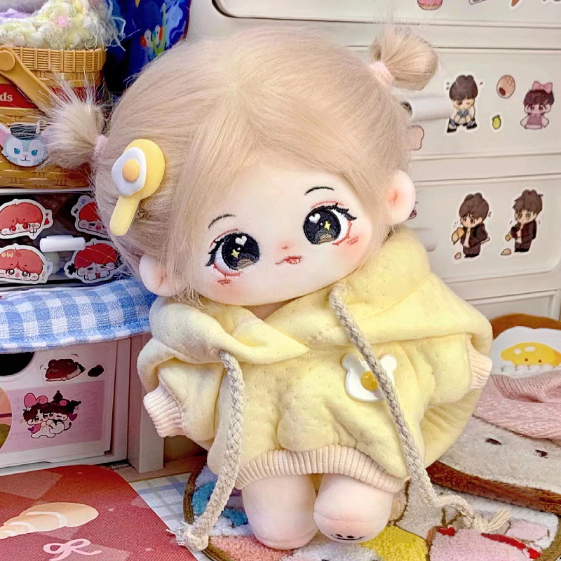 20cm娃衣棉花k娃娃衣服毛绒公仔套装可换装娃娃裙子可爱玩偶套装