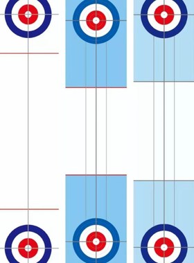 旱地冰壶球地壶球滚珠冰上溜石桌上真冰面标准运动赛道陆地冰壶