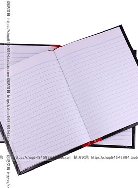 A5 黑色封面笔记本 195*150mm黑面抄 4K0页记事本 80页硬面会议本