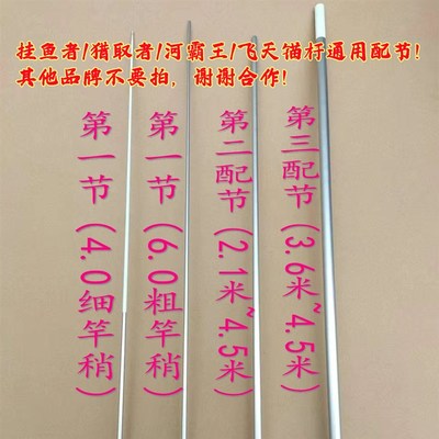 热销挂鱼者猎取者河霸王通用可视锚杆配节超远投钓竿锚杆配件竿稍