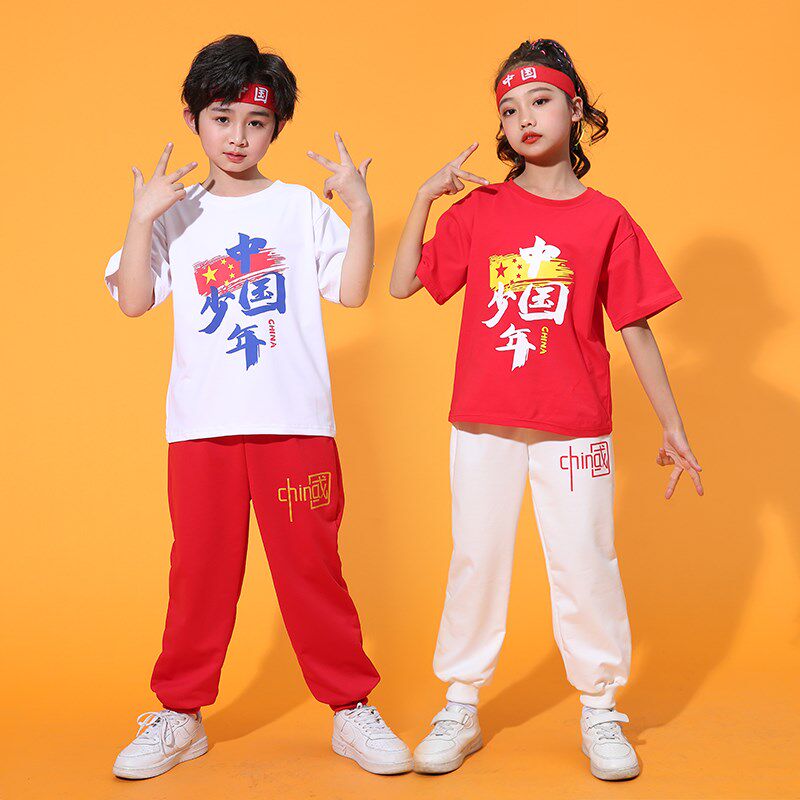 新品儿童啦啦队演出服中小学生运动会开幕式舞蹈拉拉队表演服装幼