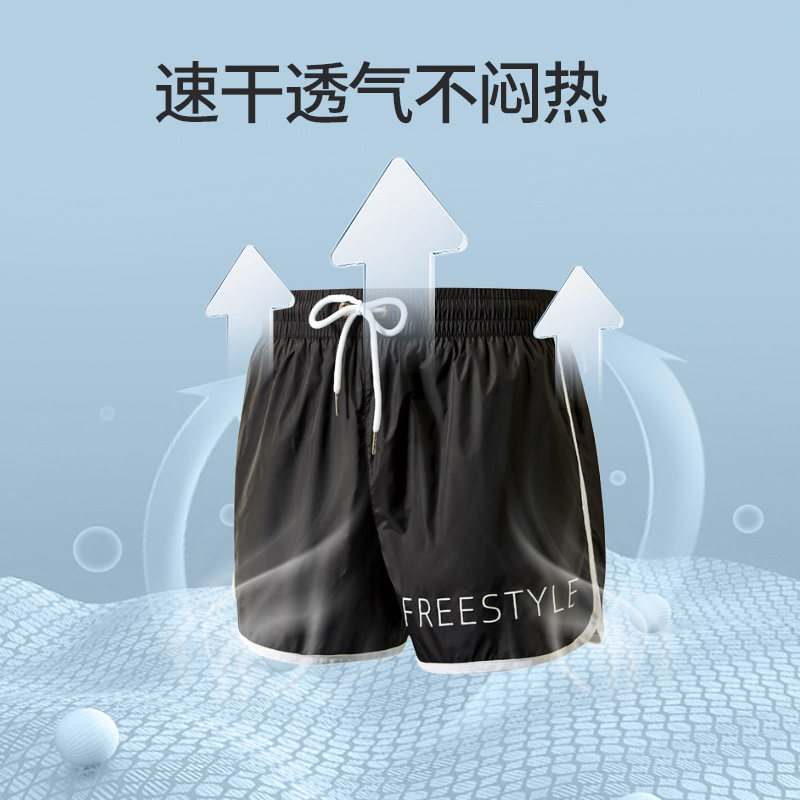 泳裤男2023新款速干宽松大码防尴尬三角内衬男士游泳裤泡温泉