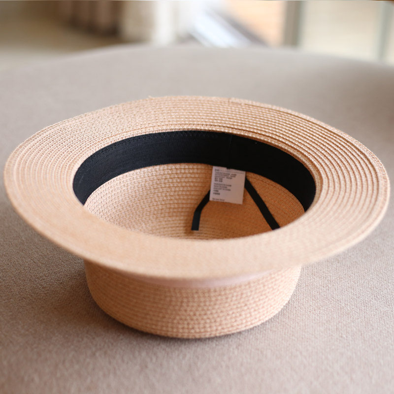 夏季草帽女粉色平沿礼帽平顶小沿女式遮阳帽出游逛街百搭可调节,服饰配件/皮带/帽子/围巾,帽子,淘宝优惠券,粉丝福利购,淘宝优惠卷