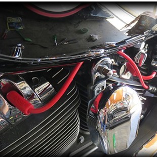 ACCEL哈雷运动者改装 48高性能火花塞线缸线 中置高压包套件1200