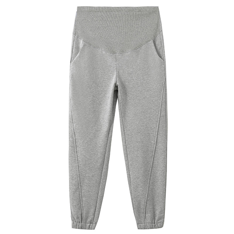 孕妇春装托腹裤子春季外穿t运动哈伦裤春秋怀孕打底裤宽松休闲长