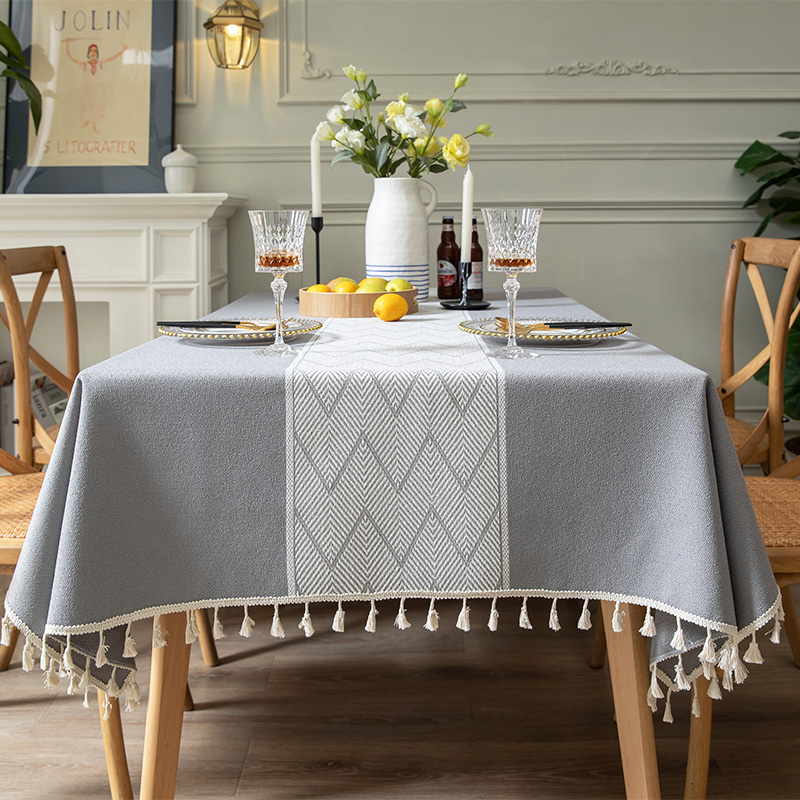 现代简约a桌布布艺茶几盖巾电视柜盖布北欧餐桌台布家用长桌垫