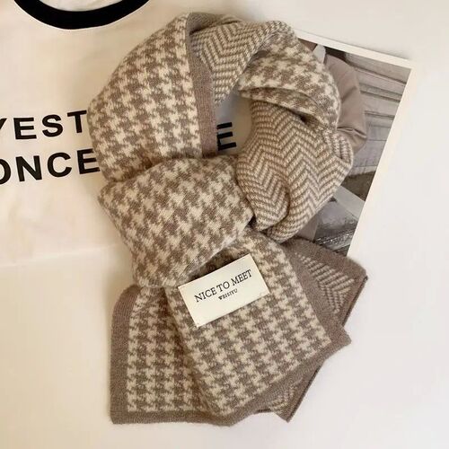 小众高货pcs Women's winter scarf Advanced sense Cute Scarf W