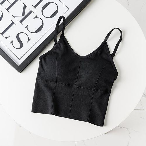 美背内衣吊带背心女春季内搭外穿文胸一体打底网红爆款带胸垫上衣
