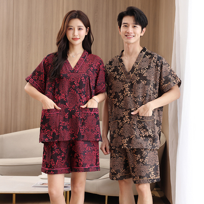 汗蒸服男款女2023新款大尺码加大码足浴H服洗浴中心洗浴服洗浴桑