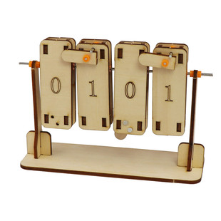 二进制演示器自制计算机教具数学模F拟演算手工科技小制作型普器