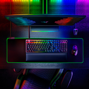 Razer雷蛇猎魂光蛛V2段落线性光轴K有线电竞电脑游戏机械键盘