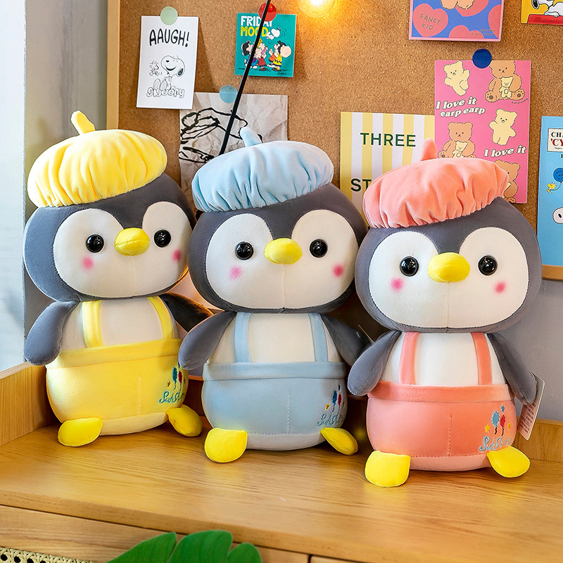 极速cute penguin soft toy plush doll baby kid Anak patung Ma