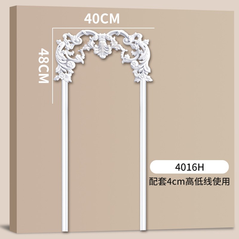 新款pu线条法式角花电视背景墙美式条仿石膏线装饰条吊顶欧式边框