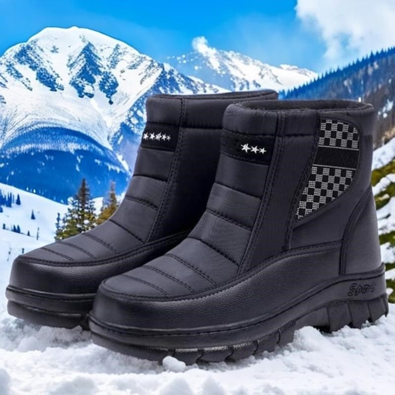 冬季中老年棉靴老人短靴加厚加毛绒保暖防水防滑棉鞋套筒男雪地靴,流行男鞋,时尚雪地靴,淘宝优惠券,粉丝福利购,淘宝优惠卷