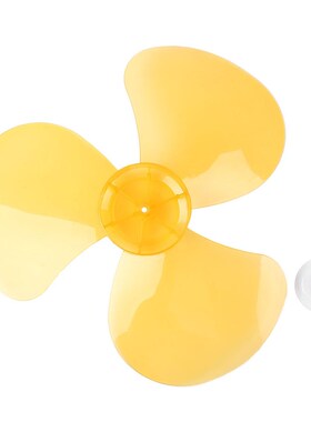 16 Inch Plastic 3 Leaves Fan Blades with Nut Cover for Stand