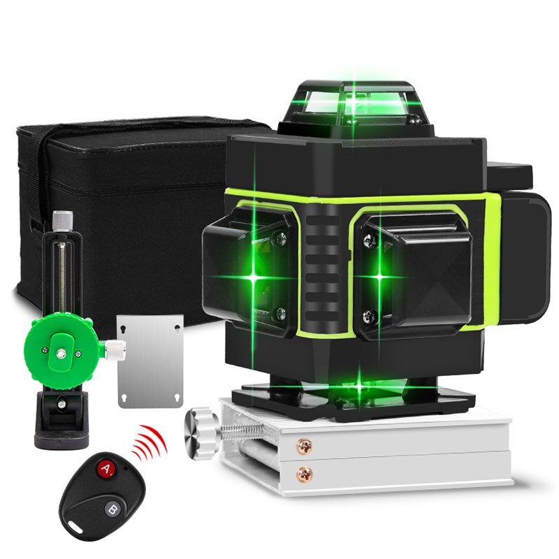 新品16/12 Lines 4D Laser Level green line SelfLeveling 360