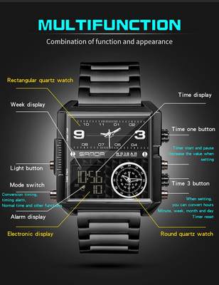 速发推荐Square S 6023 Casual ersonality usiness en's Watch F