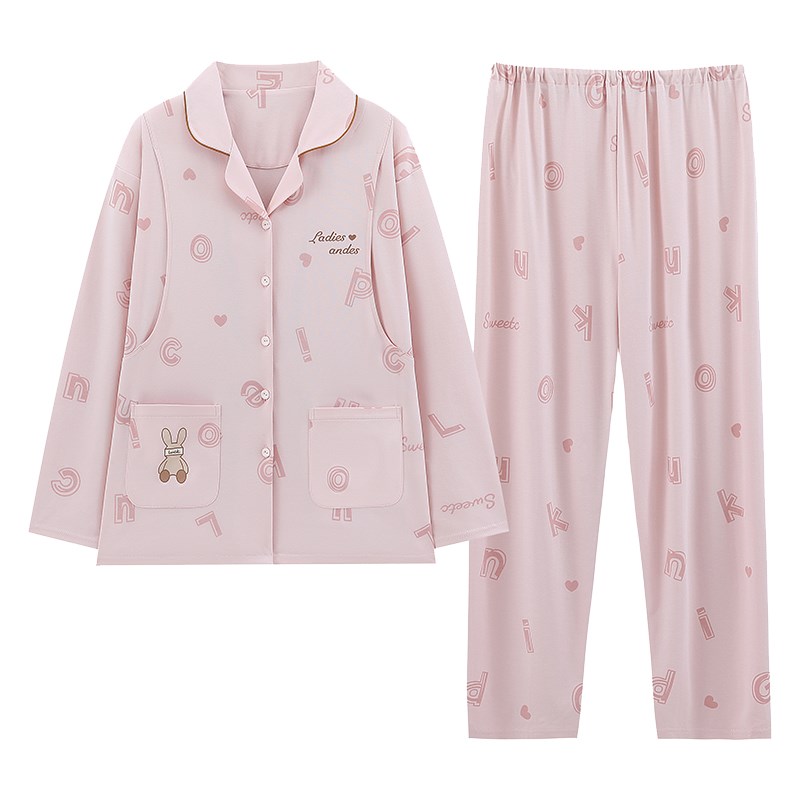 月子服春秋天产后3月份4产妇哺乳孕妇睡衣夏季喂奶家居服套装
