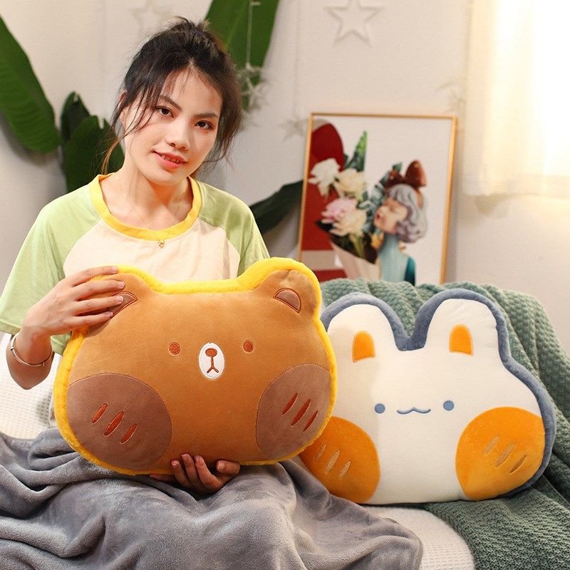 可爱沙发客厅抱枕被子两用二合一靠垫枕头办公室午睡毯子车用靠枕,居家布艺,抱枕被,淘宝优惠券,粉丝福利购,淘宝优惠卷