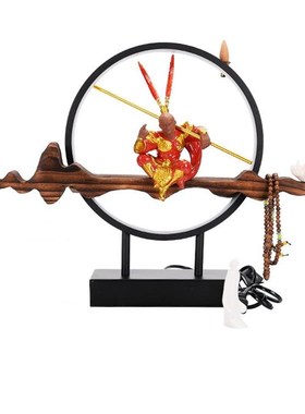 黑神话悟空茶宠摆件齐天大圣斗战胜佛中式禅意流香茶台茶桌装饰品