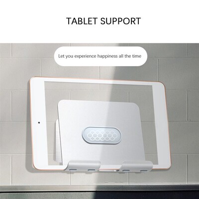 Phone Tablet Wall Holder Kitchen Bathroom Drilling-free Tabl