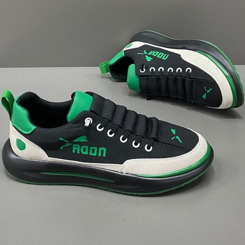 秋冬男鞋2024新款透气休闲帆布鞋男士鞋子厚底一脚蹬潮牌老爹鞋男