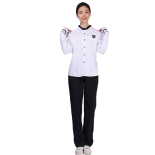 南宁市校服 中学生春季制服新希望夏季长袖套装正装白色衬衫校服