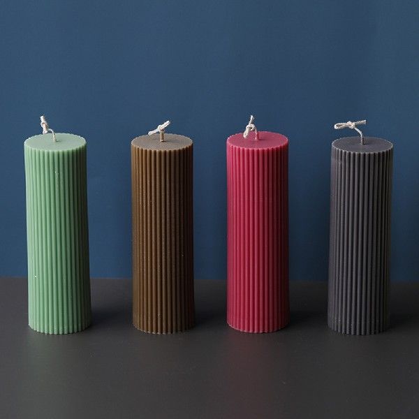 速发Various Acrylic Plastic Candle Molds Classical Striped