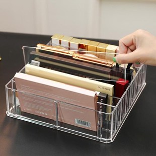 Box Women Acrylic Transparent Storage Grid Lipsti Cosmetic