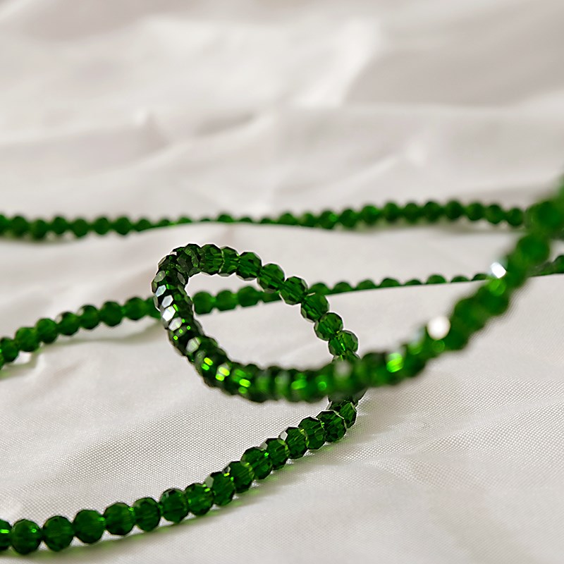 新款切面尖晶眼镜链条挂脖网红复古水晶挂绳男女时尚防滑眼睛链潮