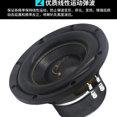 汽车音响改装车载8寸超重低音纯低音双音圈无源低音炮喇叭可家用