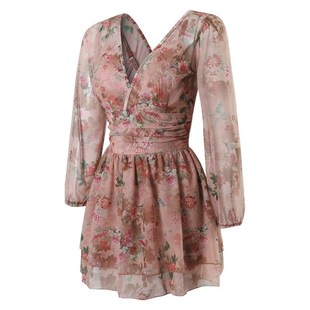 钢托聚拢泳装 时尚 200斤遮肉显瘦长袖 泳衣女胖mm遮肚连体裙式 大码