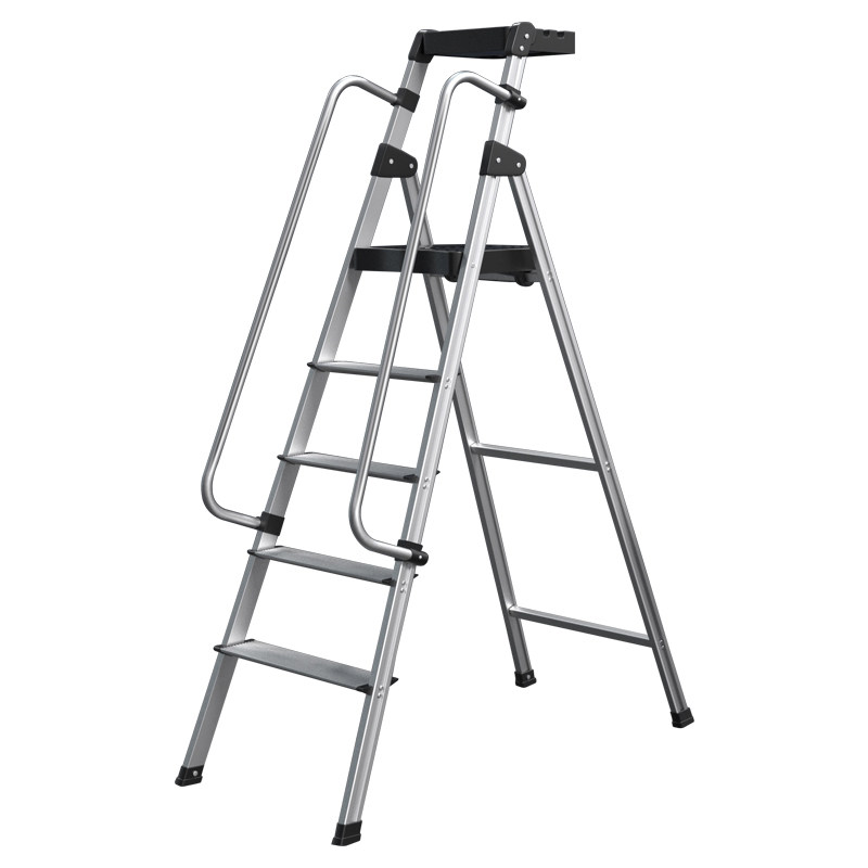 百佳宜铝合金梯子家用室内多功能折叠伸i缩人字梯三四五七步扶手