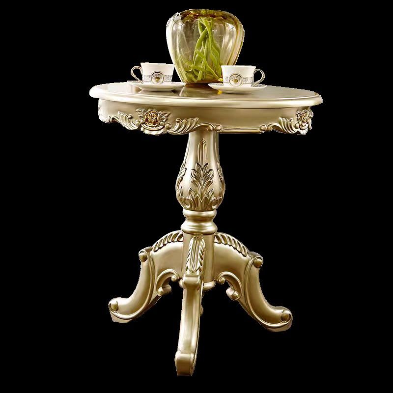 欧式小圆台美式别墅茶桌实木围椅咖啡桌客厅会客小圆台书房茶艺桌,住宅家具,家用茶台/茶桌,淘宝优惠券,粉丝福利购,淘宝优惠卷