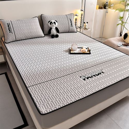 夏季冰丝乳胶凉席三件套床笠款单人学生宿舍可机洗冬夏两用2024新