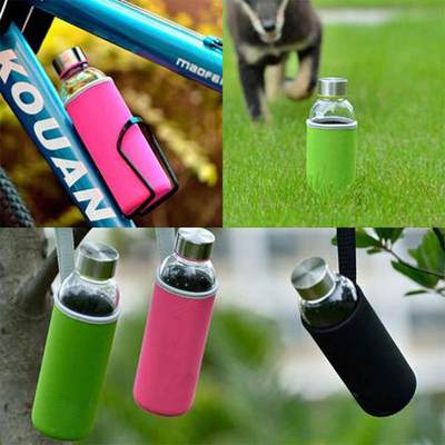 速发1pc Soft Neoprene Bag For 280/360/420/ 550ml Sport Campi